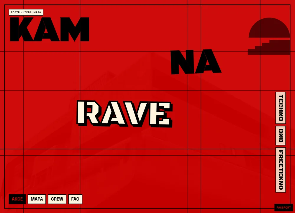 Webový katalog hudebních akcí Kam Na Rave